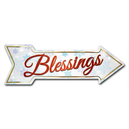 Blessings Arrow Decal Funny Home Decor 24in Wide